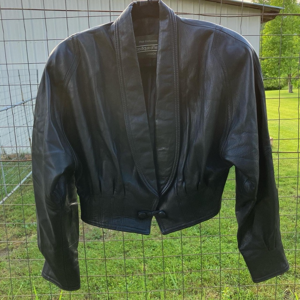 Black Leather Women's Jacket